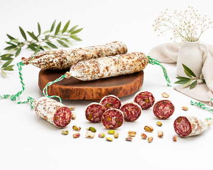 Saucisson Sec  à la Pistache boeuf et dinde 250g — Certifié Halal