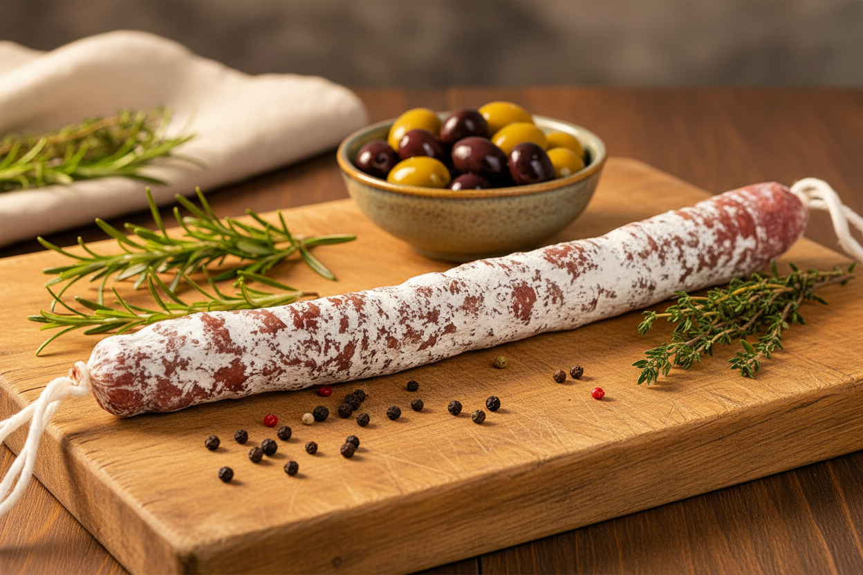 Fuet de Boeuf entier — mise en scène artisanale